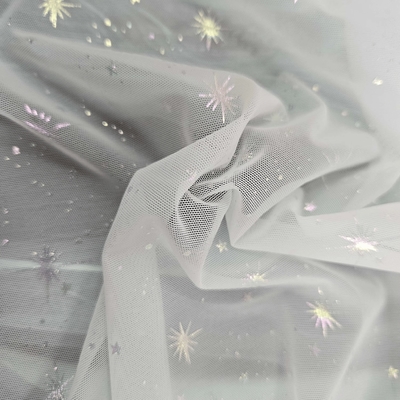 Starry Sky Glitter Tulle Fabric Net Bronzing Soft Spandex for Clothing and Underwear