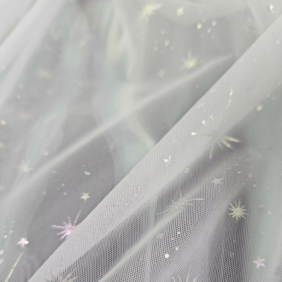 Starry Sky Glitter Tulle Fabric Net Bronzing Soft Spandex for Clothing and Underwear