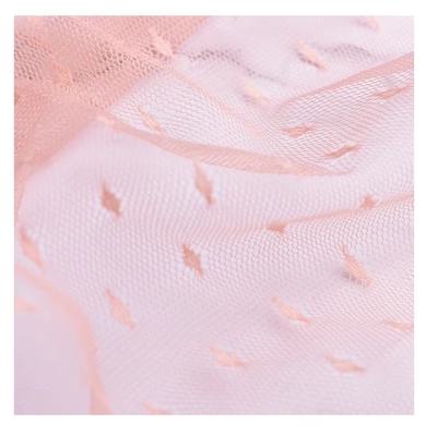 100% Nylon Lace Fabric New Design Soft Hand Feel Crochet Embroidery Woven Technics Lightweight Breathable Waterproof Plain