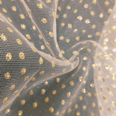 Wholesale 100% Nylon Knit Tricot Fabric for Wedding Dresses Breathable Bridal Tulle for Home Textiles Use