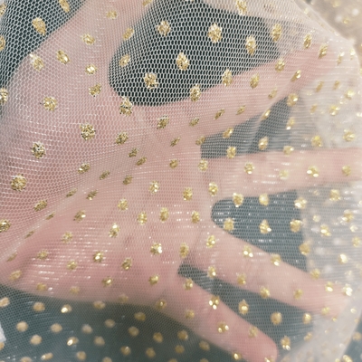 Wholesale 100% Nylon Knit Tricot Fabric for Wedding Dresses Breathable Bridal Tulle for Home Textiles Use