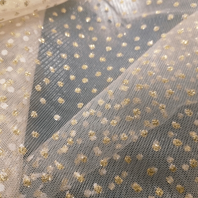 Wholesale 100% Nylon Knit Tricot Fabric for Wedding Dresses Breathable Bridal Tulle for Home Textiles Use