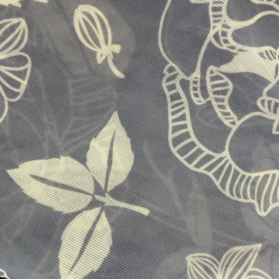 Intricately Printed 95% Polyester 5% Spandex Knitted Curtain for Girls Anti-Static Mesh Fabric for Bedding Dresses Bags