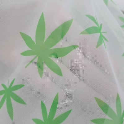 Custom Digital Printing Soft Ladies Shirts Bags Girls Modal Tulle Lace Jersey Fabric Polyester Stretch Mesh Versatile Use for