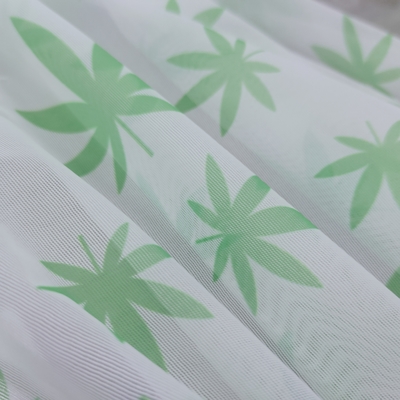 Custom Digital Printing Soft Ladies Shirts Bags Girls Modal Tulle Lace Jersey Fabric Polyester Stretch Mesh Versatile Use for