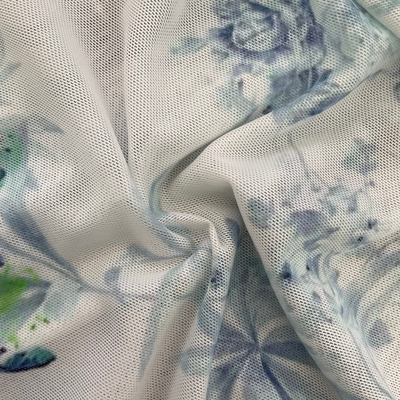 Durable Nylon Jacquard Printed Polyester Spandex Mesh Unique Waterproof Knitted Design for Girls' Dresses and Costumes