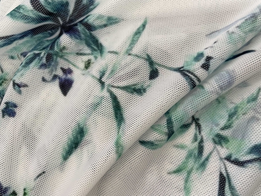 Durable Nylon Jacquard Printed Polyester Spandex Mesh Unique Waterproof Knitted Design for Girls' Dresses and Costumes