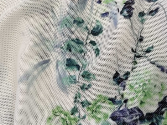 Durable Nylon Jacquard Printed Polyester Spandex Mesh Unique Waterproof Knitted Design for Girls' Dresses and Costumes