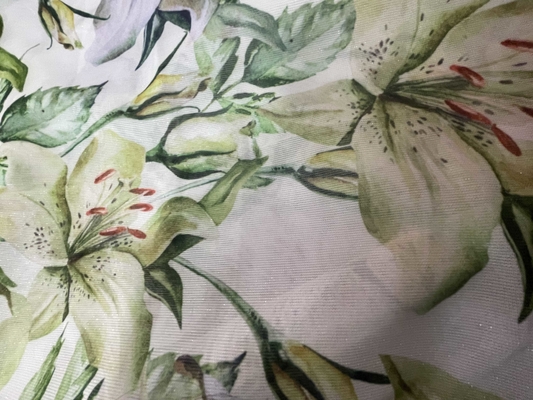 Stylish Polyester-Spandex Blend 95% Polyester 5% Spandex Korean Printed Nylon-Spandex Fabric for Girls' Dresses Knitted