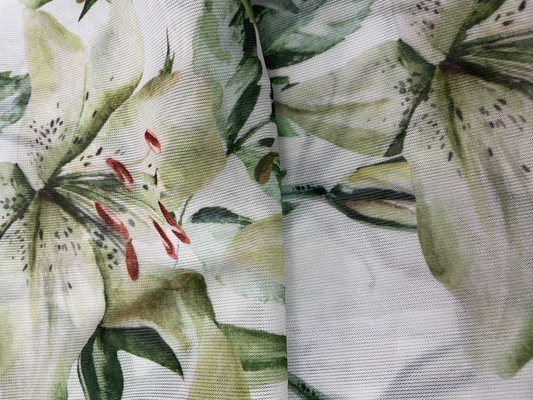 Stylish Polyester-Spandex Blend 95% Polyester 5% Spandex Korean Printed Nylon-Spandex Fabric for Girls' Dresses Knitted