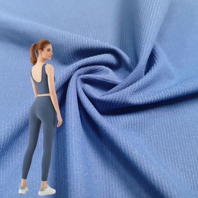 Customized Nylon Spandex Stretch Tricot Fabric Breathable Soft Dyed Solid Swim Suit Fabrics Plain Women's Sportswear Activewear