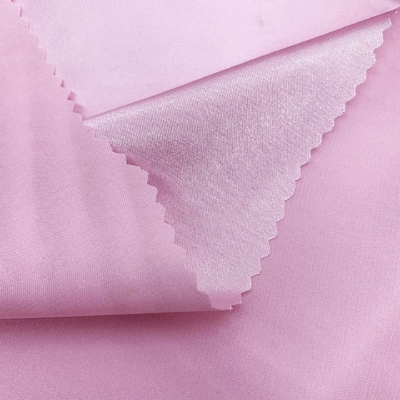 Direct Factory Price Breathable Woven Polyester Satin Fabric Elastic Stretch Full Dull Spandex Girls Blouses Dresses Swimwear