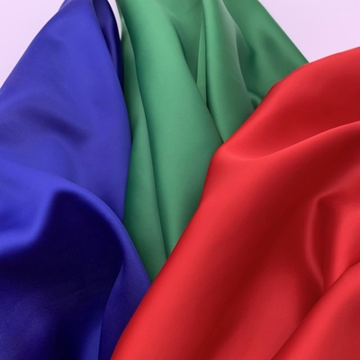 Direct Factory Price Breathable Woven Polyester Satin Fabric Elastic Stretch Full Dull Spandex Girls Blouses Dresses Swimwear