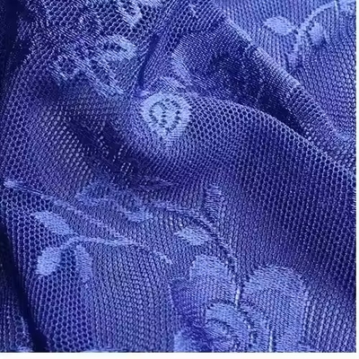 100% Nylon Hand-Embroidered Lace Printed Mesh Fabric for Women's Dresses & Trousers Breathable Woven Technics for Boys & Girls