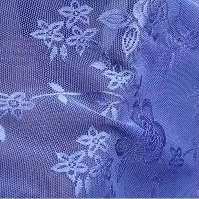 100% Nylon Hand-Embroidered Lace Printed Mesh Fabric for Women's Dresses & Trousers Breathable Woven Technics for Boys & Girls