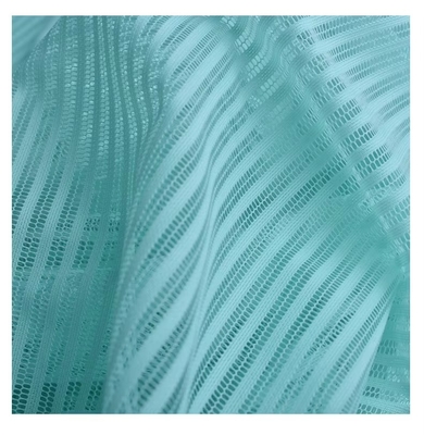 Customized Wholesale Nylon 85 Spandex 15 Stripe Stretch Fabric Quick-Dry for Sportswear Girls' Dresses Underwear Sunscreen