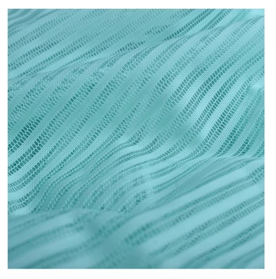 Customized Wholesale Nylon 85 Spandex 15 Stripe Stretch Fabric Quick-Dry for Sportswear Girls' Dresses Underwear Sunscreen
