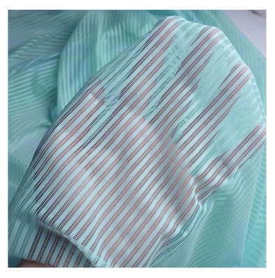 Customized Wholesale Nylon 85 Spandex 15 Stripe Stretch Fabric Quick-Dry for Sportswear Girls' Dresses Underwear Sunscreen