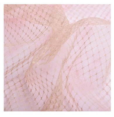 100% Nylon Net Fabric Woven Knitted Mesh Lightweight Plain Dyed Patterns for Girls' Uniform Skirts and Home Textiles