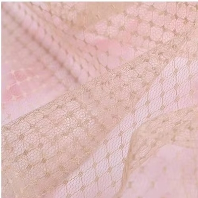 100% Nylon Net Fabric Woven Knitted Mesh Lightweight Plain Dyed Patterns for Girls' Uniform Skirts and Home Textiles