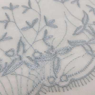 Floral Embroidered Tulle Lace Trim Multicolor Eco-Friendly French Lace for Wedding Dresses Stylish Mesh Embroidery Decoration