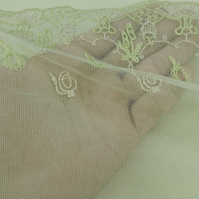 Popular Eco-Friendly Floral Embroidery Lace Trim Colorful Shiny Flower on French Lace Fancy Tulle From Factory Price