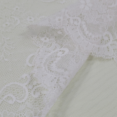 Soft Nylon Lace Trim with Spandex Mesh Non-Stretch Embroidery Decoration for Lingerie Garments Clothes Bags Clothing Accessories