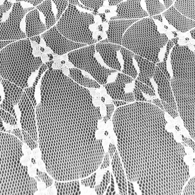 Women's Eco-Friendly Jacquard Table Cloth Spot Polyester Connected Flowers Computer Embroidered Mesh Dress Clothing Accessories