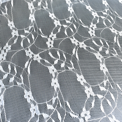 Women's Eco-Friendly Jacquard Table Cloth Spot Polyester Connected Flowers Computer Embroidered Mesh Dress Clothing Accessories