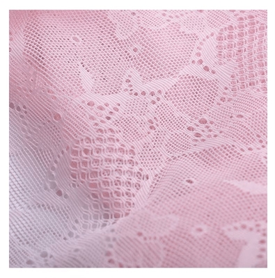 100% Nylon Sport Running Dobby Style Mesh Fabric White Floral Sequin Embroidered Dress for Boys Girls Stretch Mesh Sequin Dangle