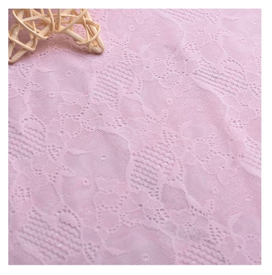 100% Nylon Sport Running Dobby Style Mesh Fabric White Floral Sequin Embroidered Dress for Boys Girls Stretch Mesh Sequin Dangle
