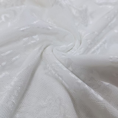 Women's Multi-Color Nylon Jacquard Mesh Lace Fabric with Gold Thread Flowers Embroidery for Dresses