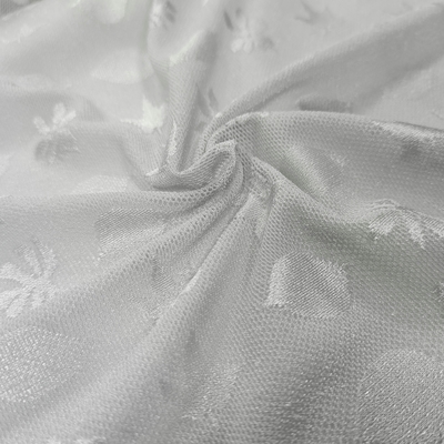 Gray Leaf Floral Lace Fabric Premium Mesh Material for Apparel Dresses Decorative Crafts