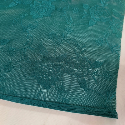 High Quality Teal Floral Lace Fabric for Apparel & Home Decor for Dresses and Supplies