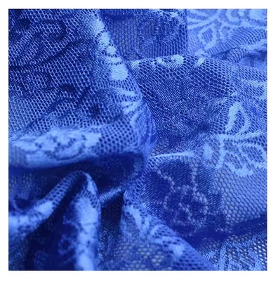 100% Recycled Nylon Floral Lace Mesh Fabric Luxury Sustainable for Boys' Dresses Custom Wholesale Options