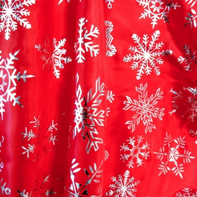 High Quality 100% Polyester Satin Fabric Fashionable Gold Foil Encrypted Printed Breathable Home Decor Knitted Wholesale Draped