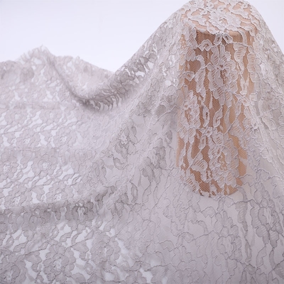 2025 Autumn Winter Women's Wedding Long Dress Breathable Lace Knitted Home Textile Hollow Lace Fabric Edge Plain Dyed Fashion