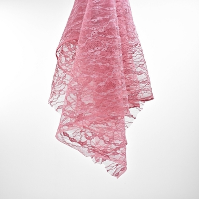 Women's Spring Summer Long Skirt with Nylon Flower Embroidered Lace Fabric Factory's New Collection Lace Intimates Bra
