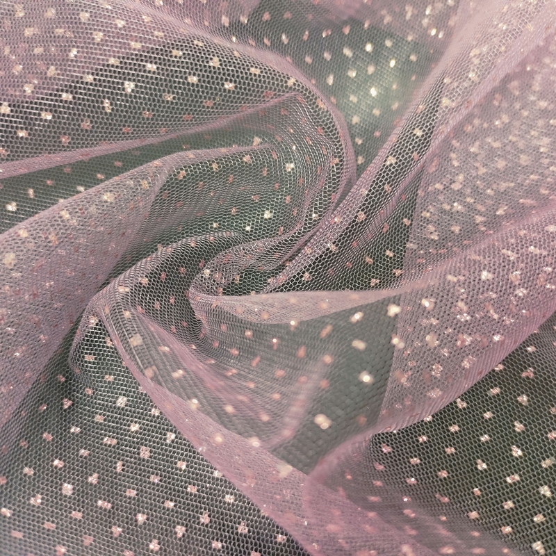 Premium Quality 100% Nylon Tulle Fabric Breathable White Wedding Decorations Twill Style Plain Coated