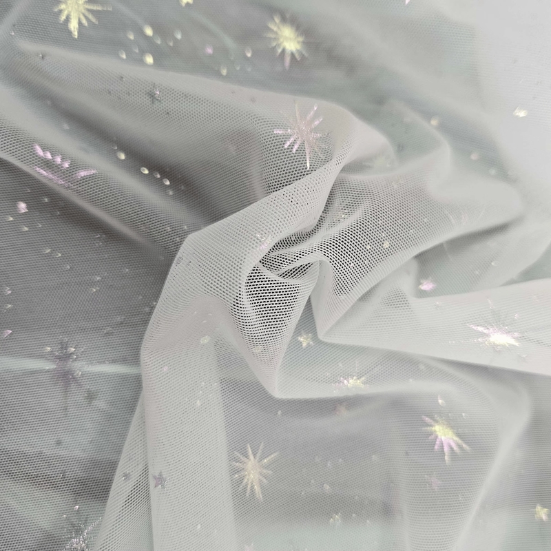 Starry Sky Glitter Tulle Fabric Net Bronzing Soft Spandex for Clothing and Underwear