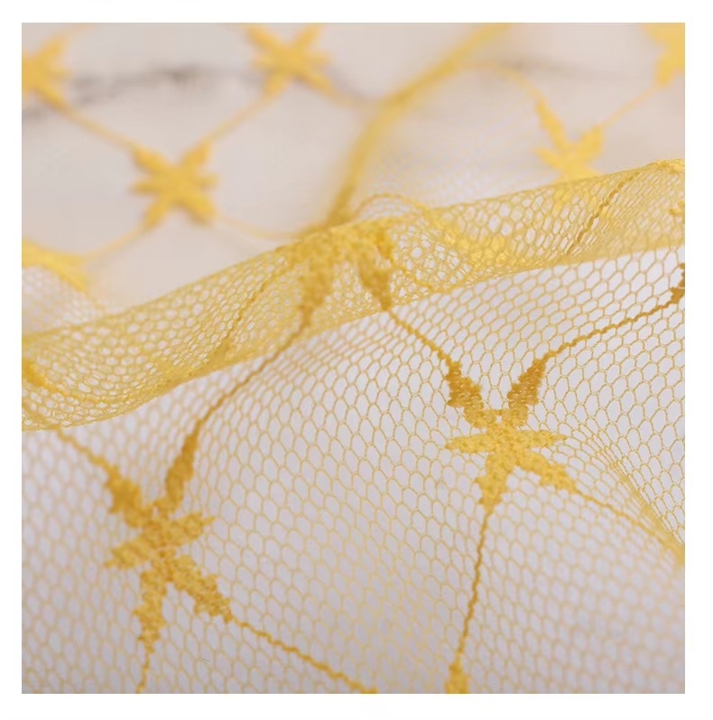 100% Nylon Raschel Soft Tulle Net Mesh Fabric for Embroidery and Dress for Boys and Girls