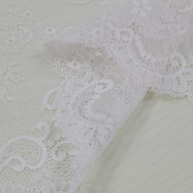 Soft Nylon Lace Trim with Spandex Mesh Non-Stretch Embroidery Decoration for Lingerie Garments Clothes Bags Clothing Accessories